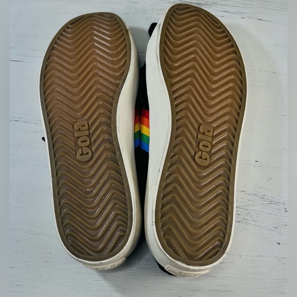 Gola Classics Women's Coaster Rainbow Mule Plimsolls, Rainbow and Black, Size 7 - Picture 9 of 9